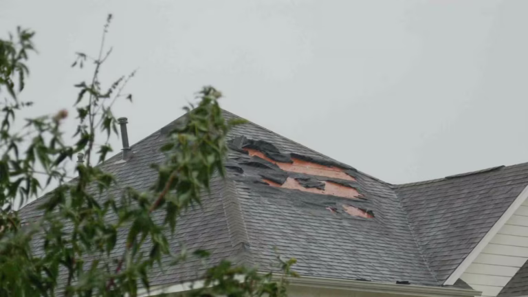 Storm damage roof repair by Empire Roofing in Duluth Minnesota