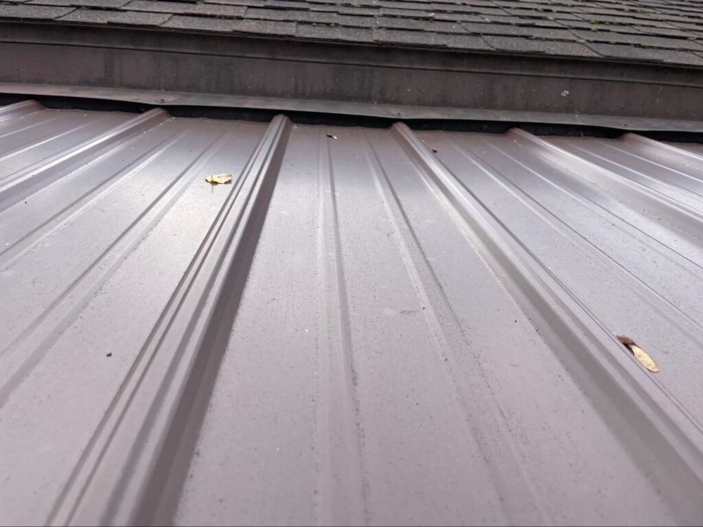 Ribbed metal roof panels installed by a metal roofing contractor in Duluth, MN